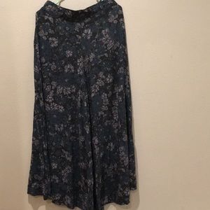 Free People boho wide-leg floral print pants.